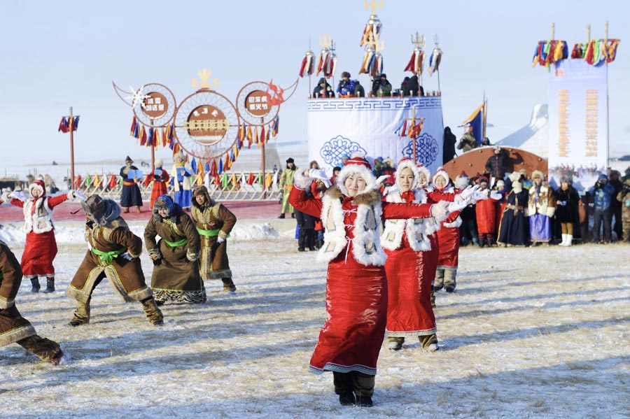 Winter Naadam festival opens in Inner Mongolia