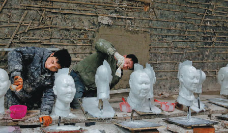 Art zones function as sculpture factories